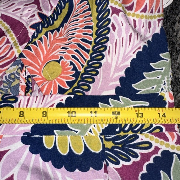 Milk & Honey Short Sleeve New Romper Size L Flowered Paisley Cutout - Picture 5 of 9